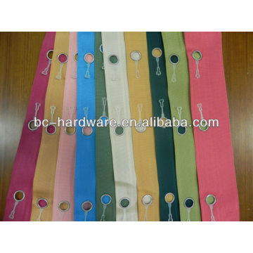 Kleber Vorhang Klettband, alle Arten Farben von Vorhangband, 16mm Loch Größe Vorhang Band
